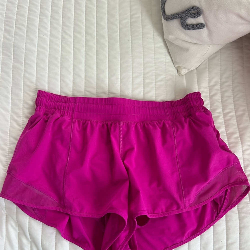 Lululemon Athletica Magenta Athletic Shorts